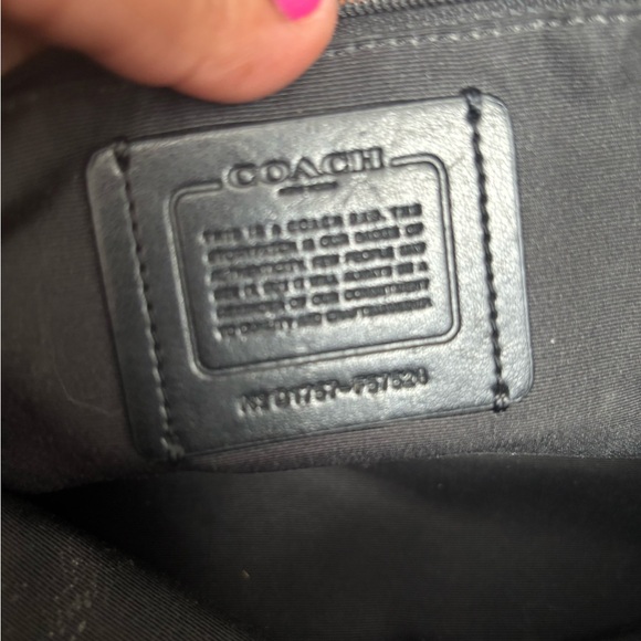 Coach Black Leather Women's Bag - Picture 5 of 7